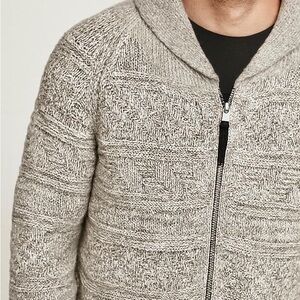 TNA Men's Textured Zip-Up Sweater - Gray
